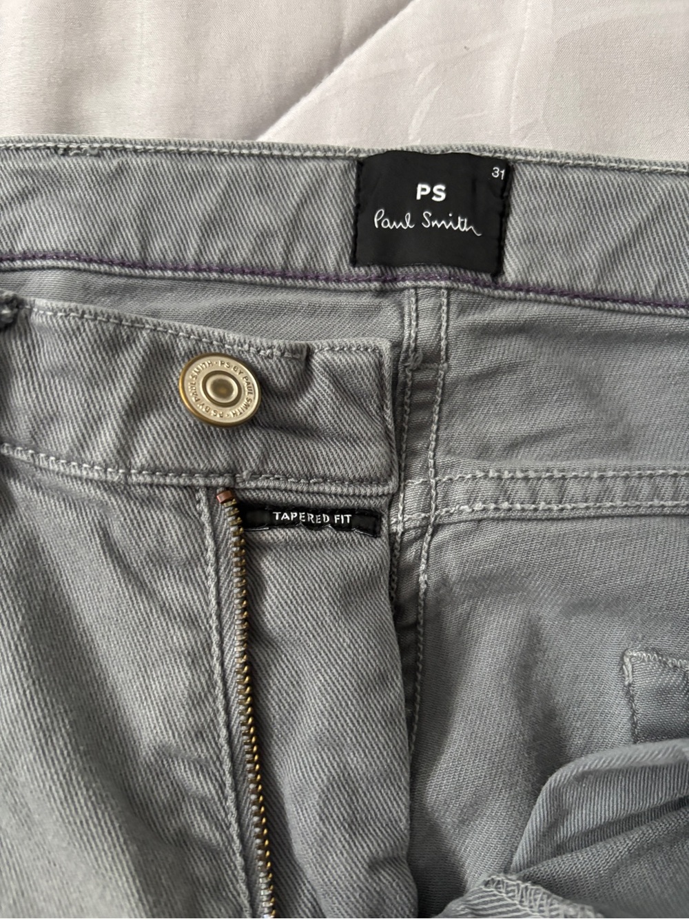 Paul Smith Men’s Slim Tapered Light Grey Jeans 31x30